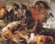 Peter Paul Rubens Hippopotamus and Crocodile Hunt (mk080 Sweden oil painting reproduction